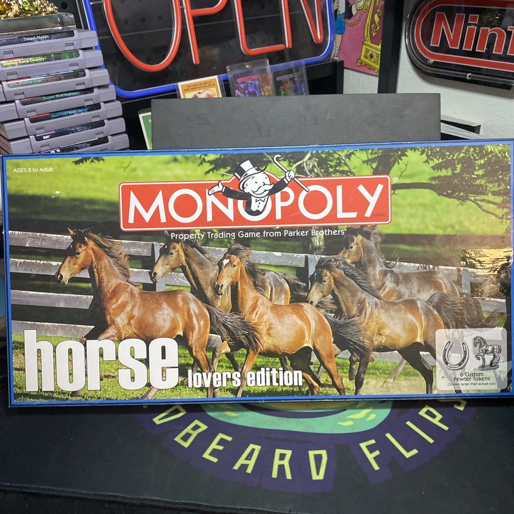 Monopoly Property Game Horse Lovers Edition Board Complete W/ Tokens In Box 2007